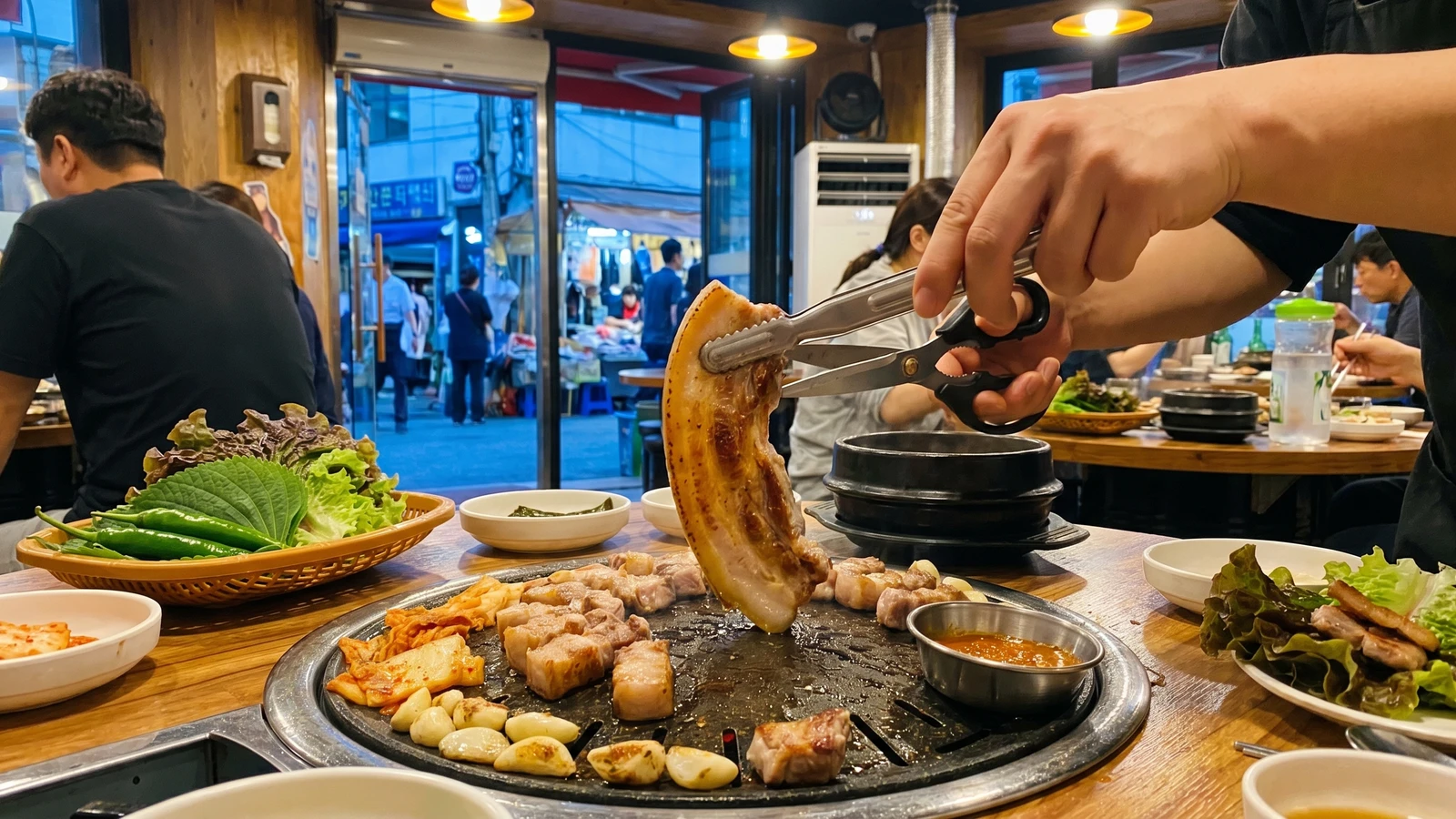 Ogyeopsal-gui (Skin-On Pork Belly)