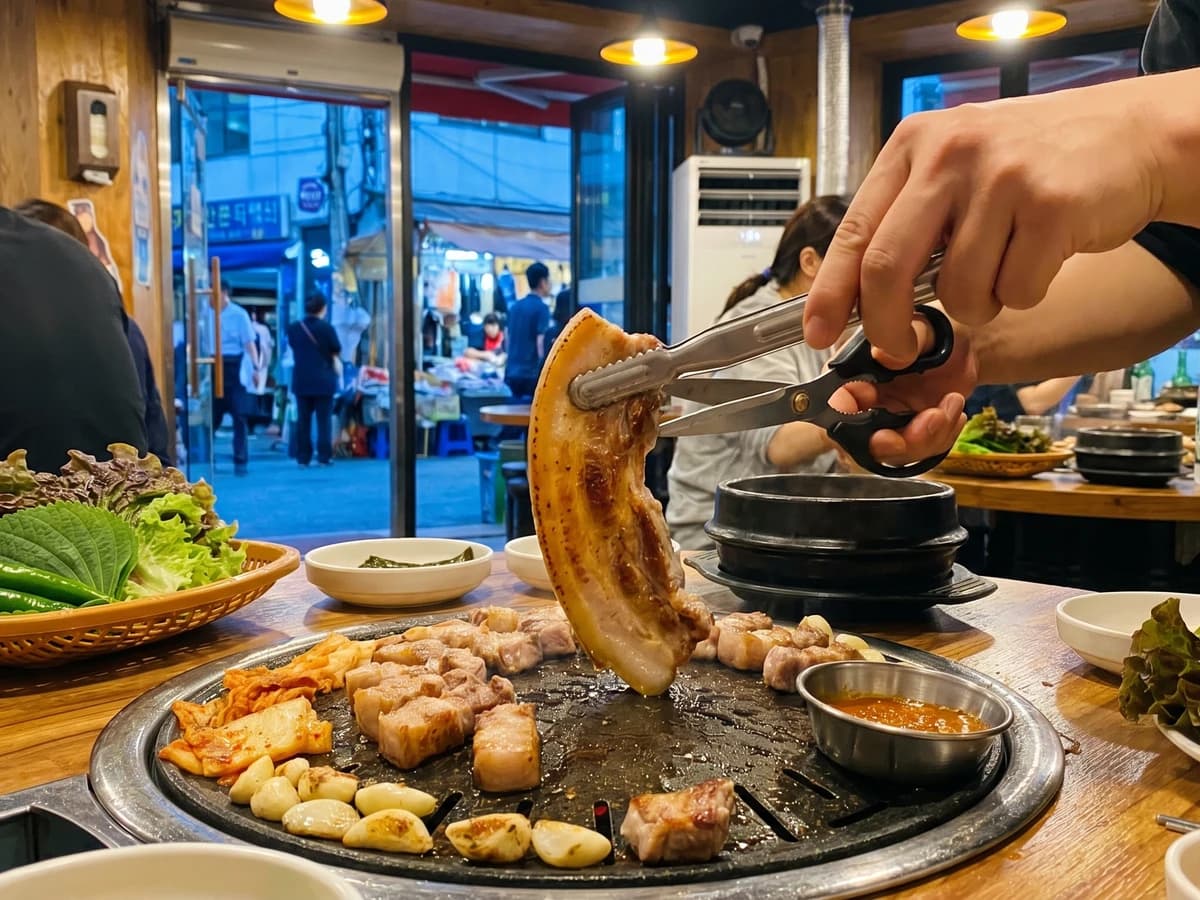 Ogyeopsal-gui (Skin-On Pork Belly) - Chef Jeong-sun