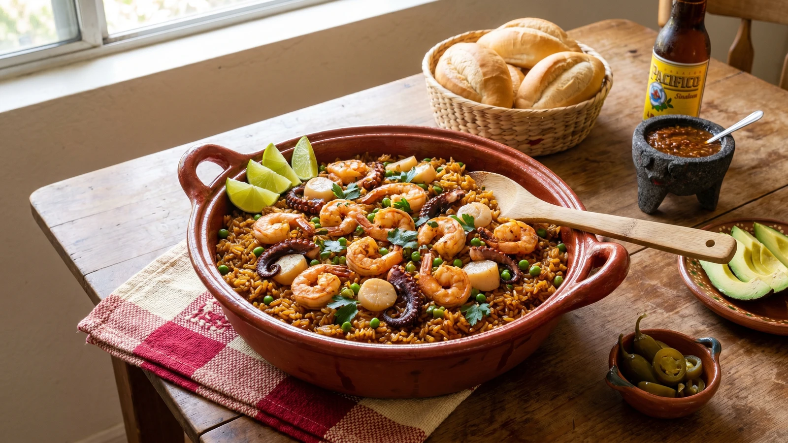 Arroz al Horno con Mariscos Sinaloense