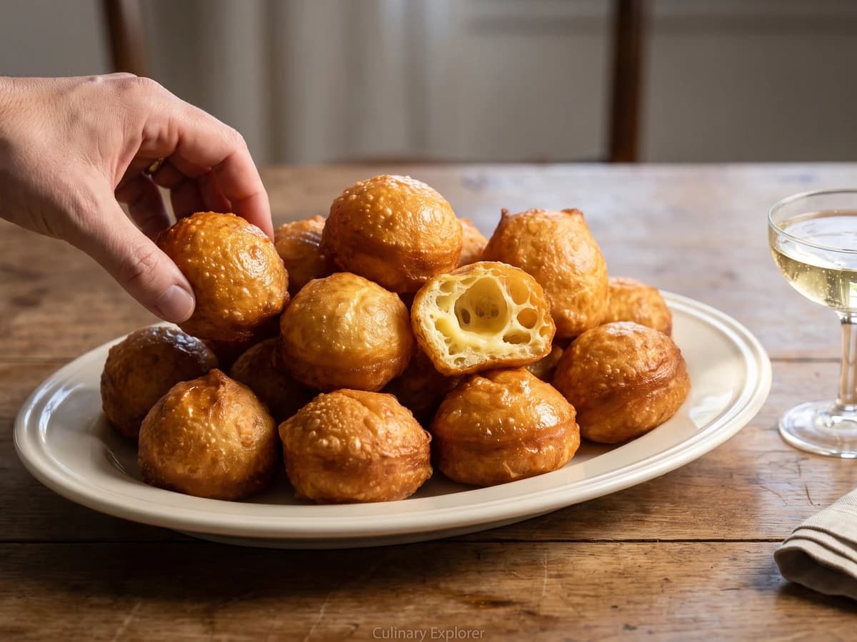 Beignets Soufflés with Cheese - Chef Juliette