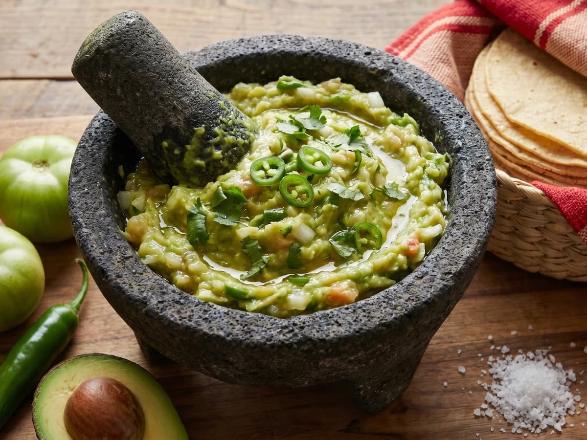 Ahuacamolli (Guacamole Prehispánico)