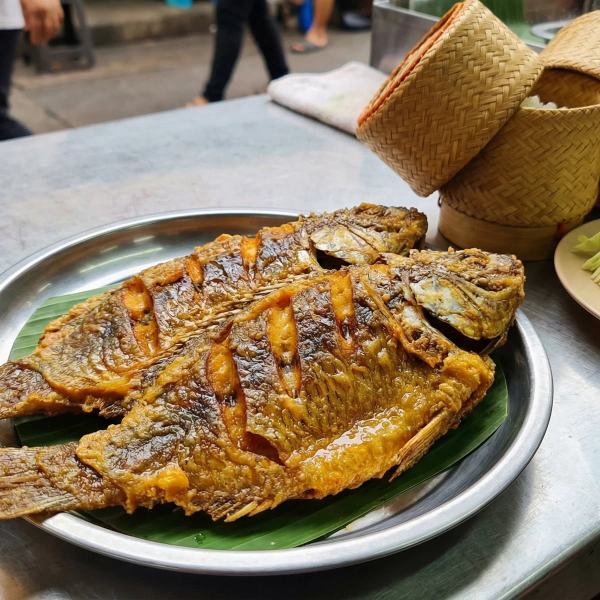 Fried Fermented Fish (Pla Som Tod)