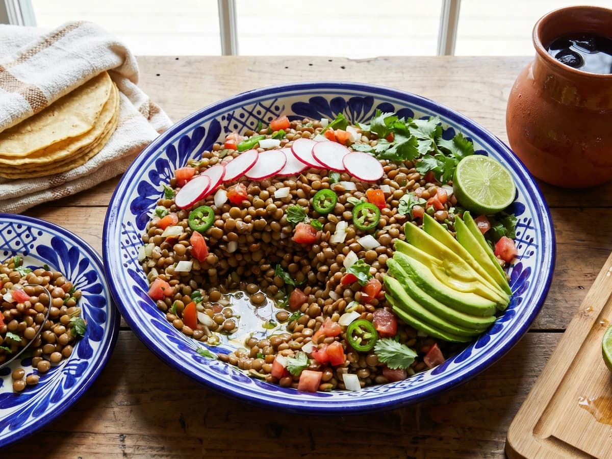 Ensalada de Lentejas Chilanga
