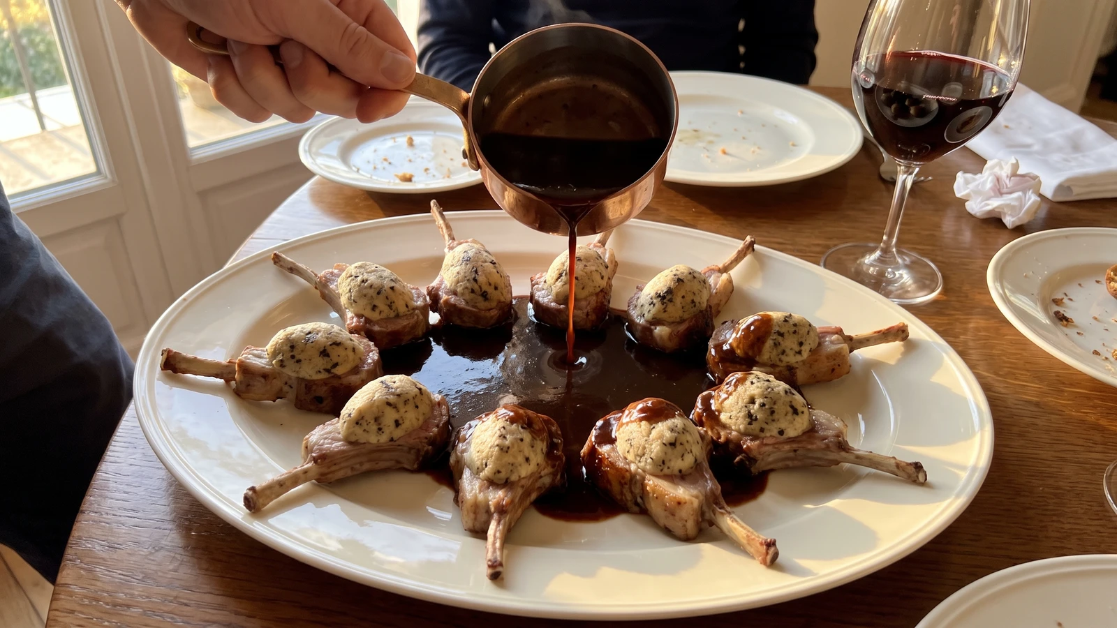 Côtelettes d’Agneau de Lait Farcies à la Périgueux