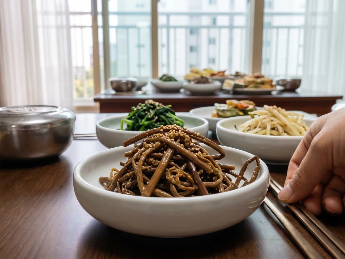 Gosari-namul (Seasoned Bracken Fern) - Chef Jeong-sun