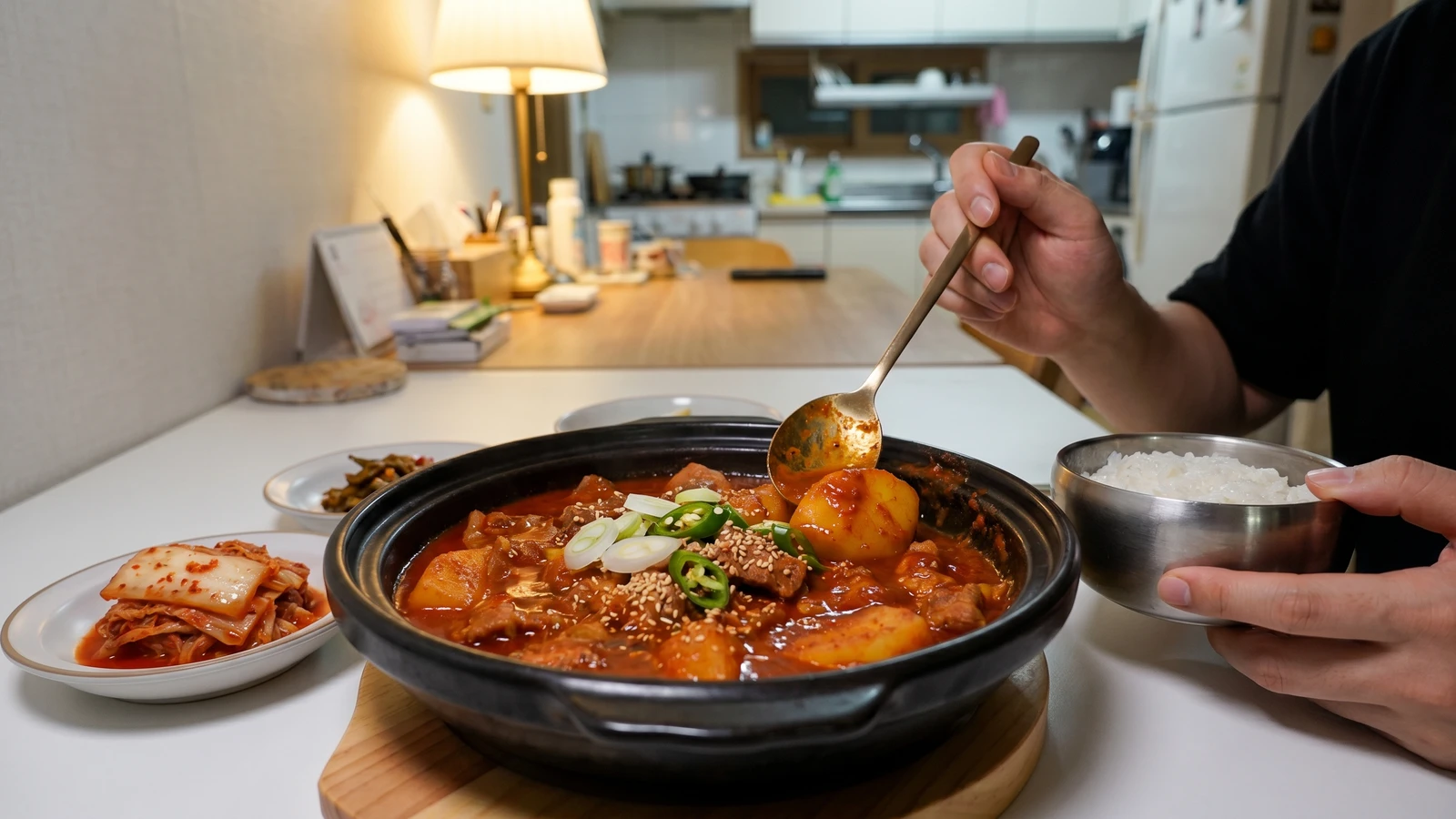 Jjaglie (짜글이, Reduced Pork-and-Chili Stew)