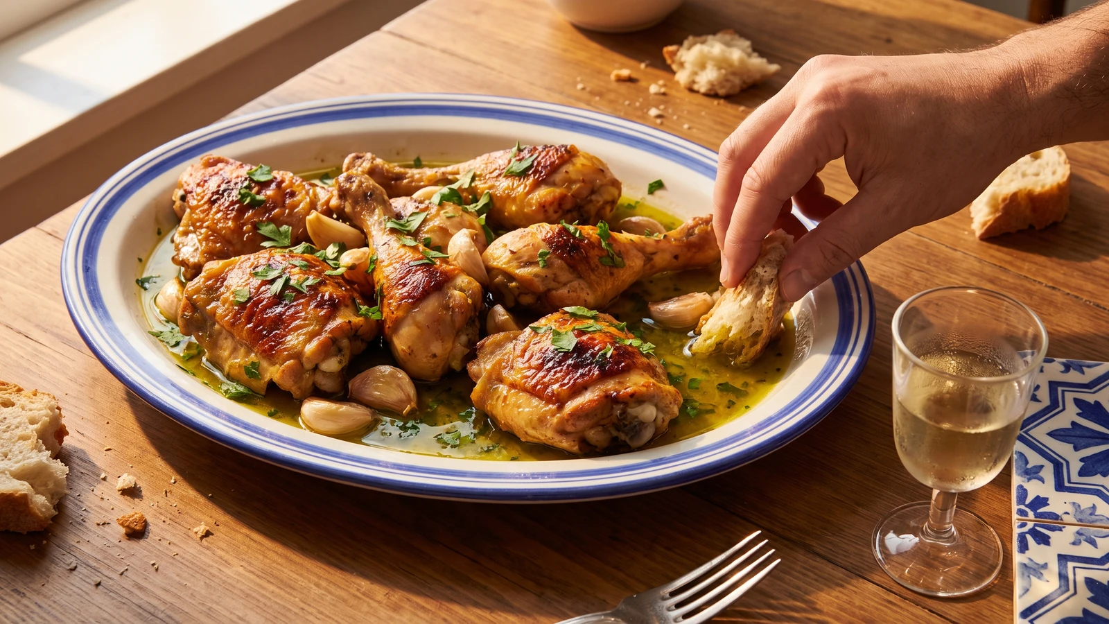 Pollo al Ajillo Andaluz