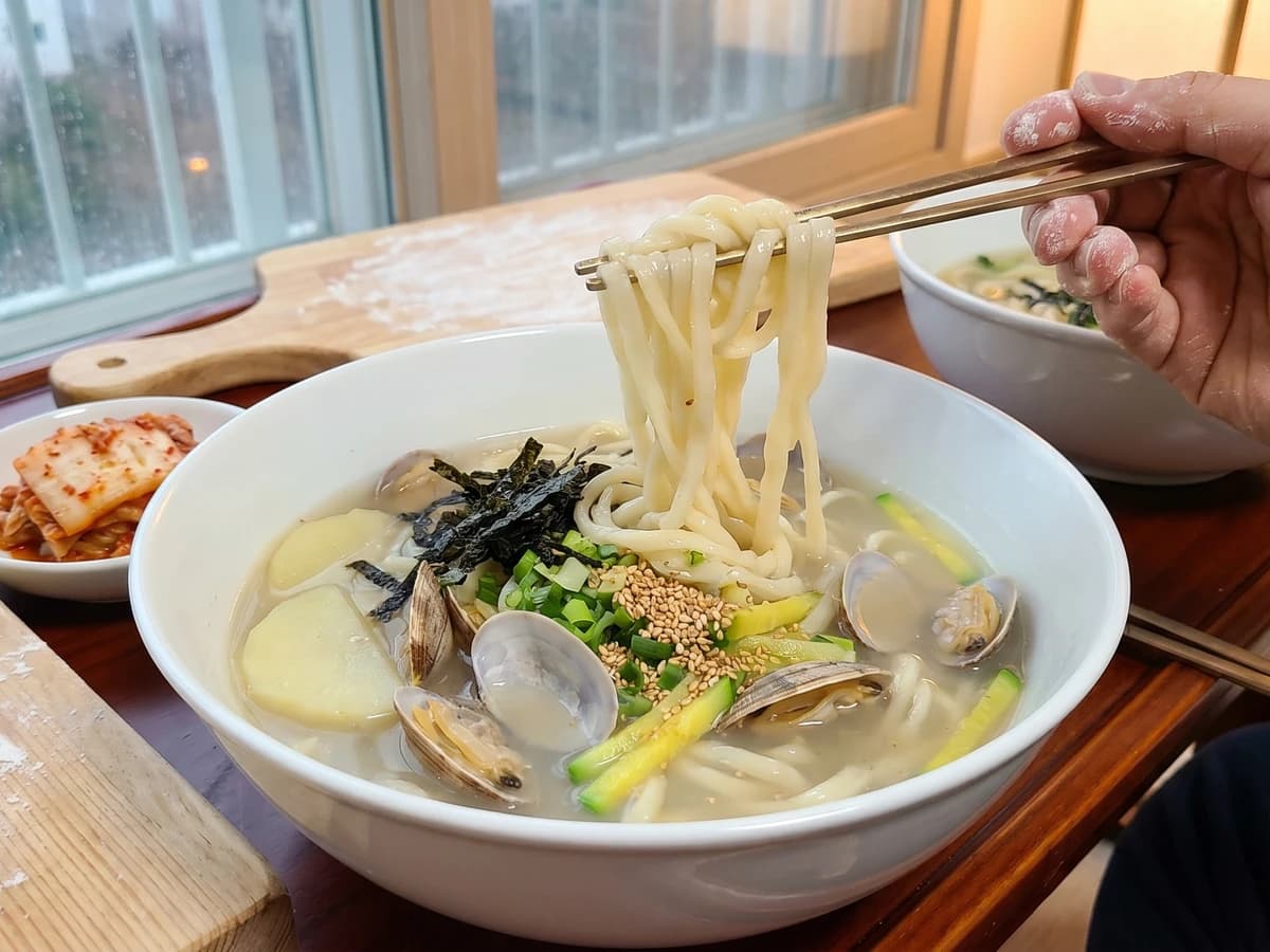 Kalguksu (Hand-Cut Knife Noodles) - Chef Jeong-sun