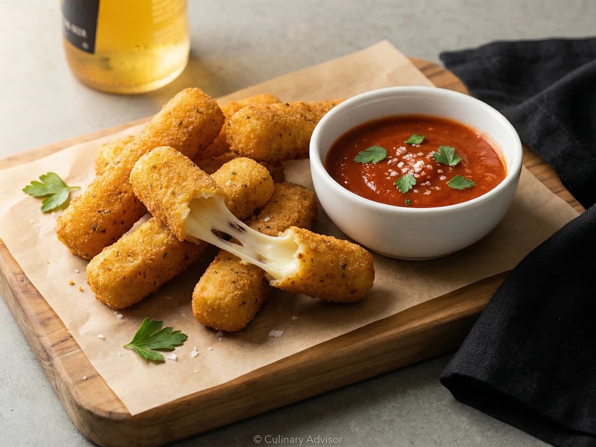 Crispy Fried Mozzarella Sticks - Chef Dean