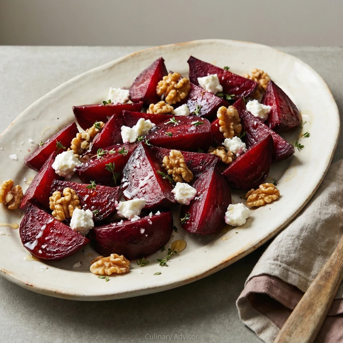 Roasted Beets with Goat Cheese