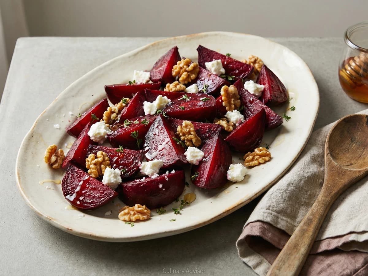 Roasted Beets with Goat Cheese - Chef Dean