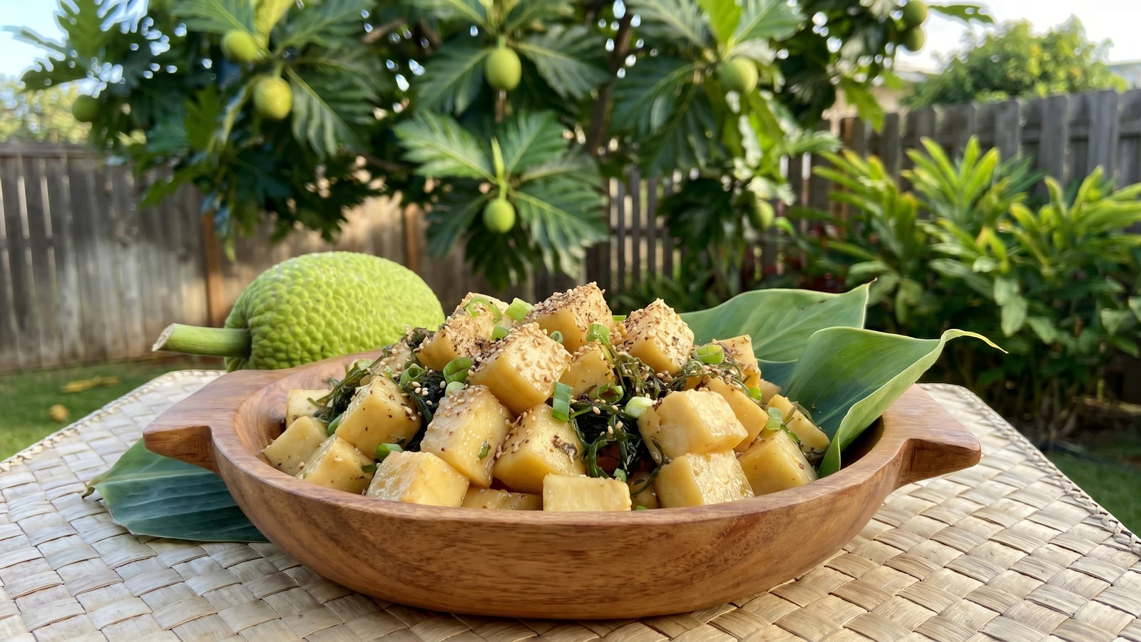Poke ʻUlu (Hawaiian Breadfruit Poke)