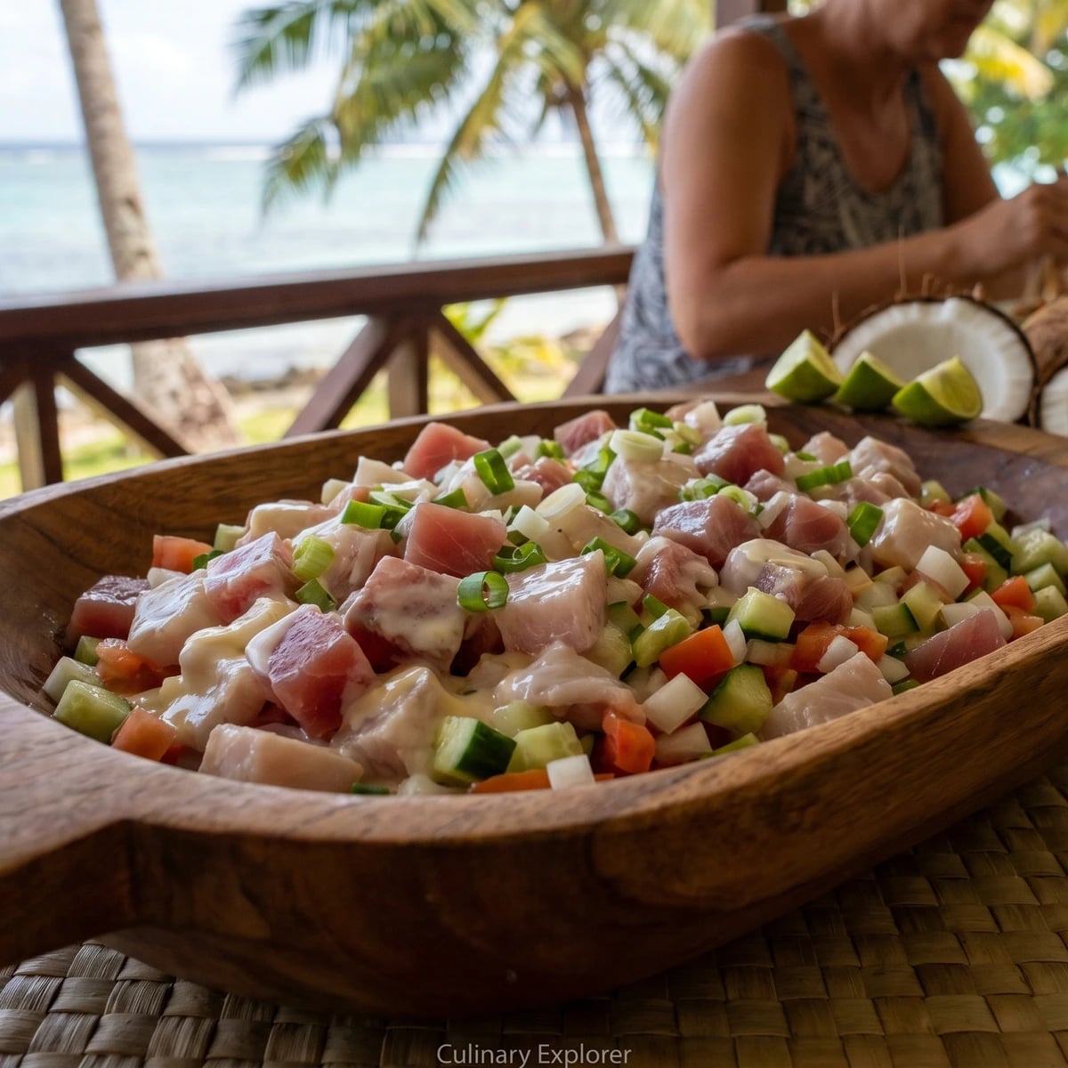Ika Mata (Cook Islands Raw Fish in Coconut)