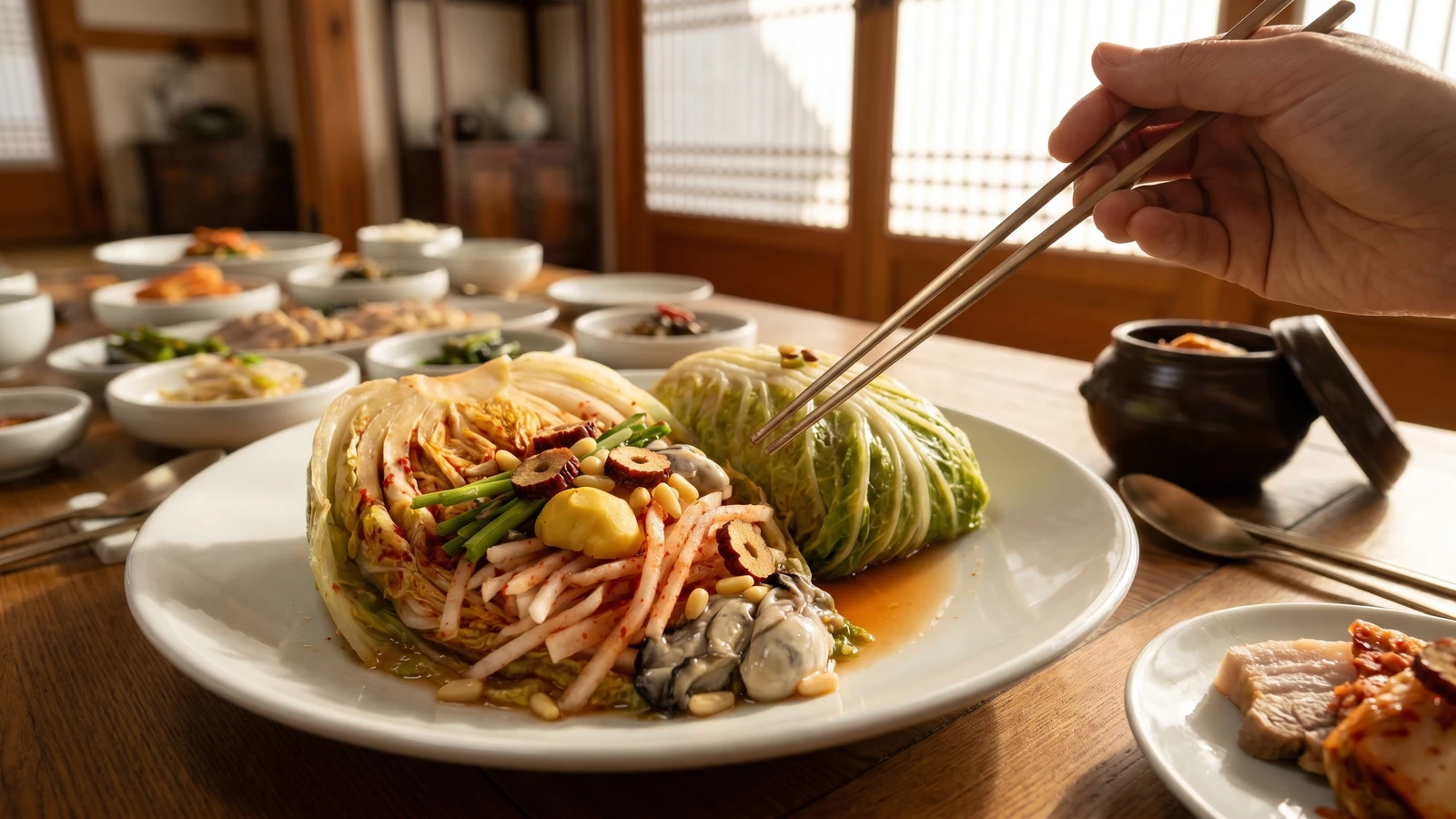 Bossam-kimchi (Gaeseong Wrapped Kimchi)