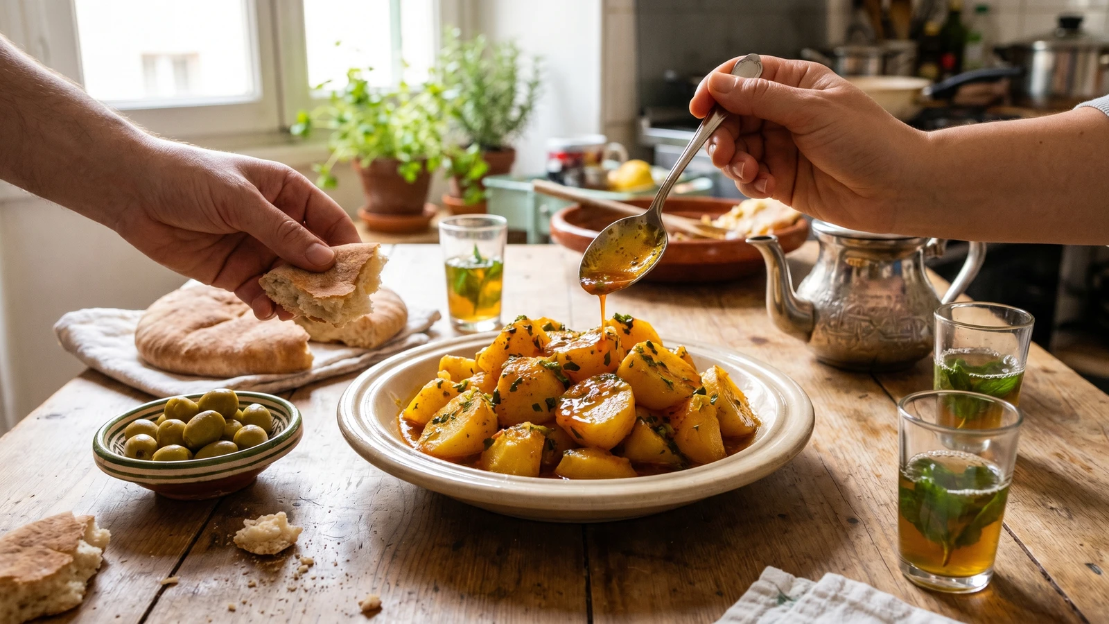 Batata Mchermla (بطاطا مشرملة)
