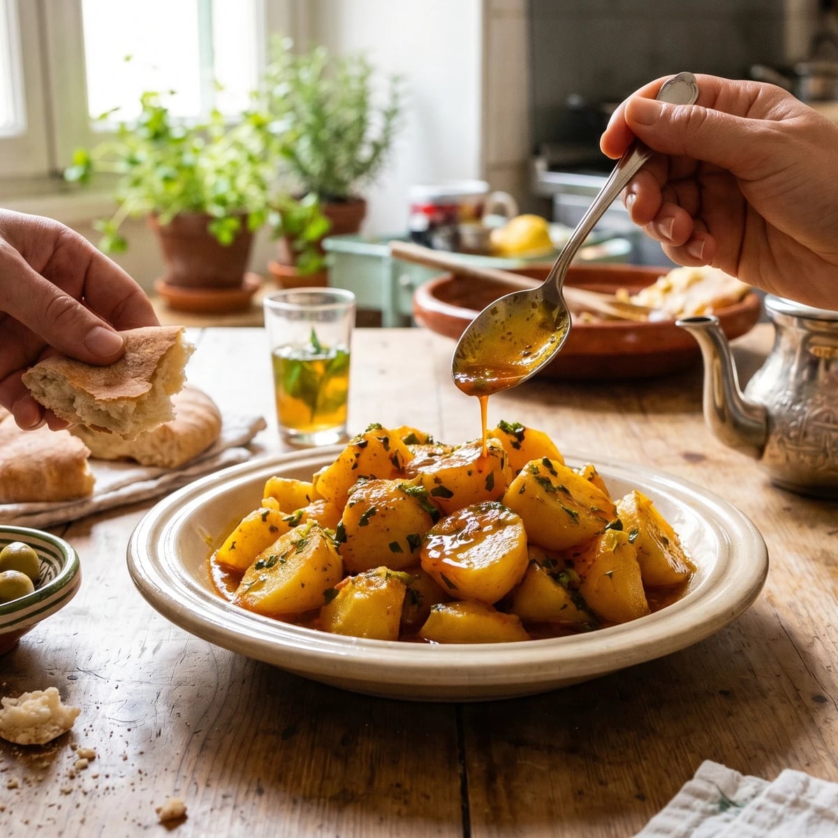 Batata Mchermla (بطاطا مشرملة)