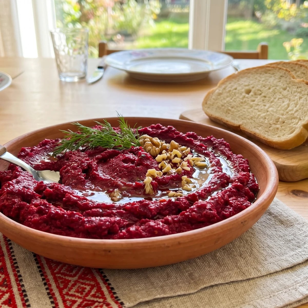 Buryakova Ikra (бурякова ікра, beet-walnut spread)