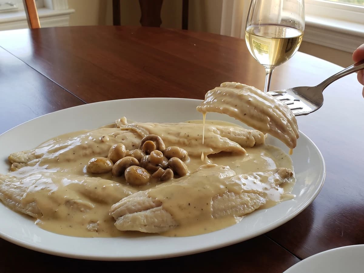 Filets de Soles aux Champignons - Chef Juliette