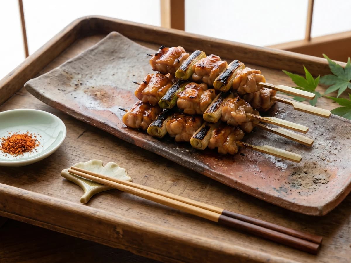 Yakitori Negima (ねぎま, chicken and scallion)