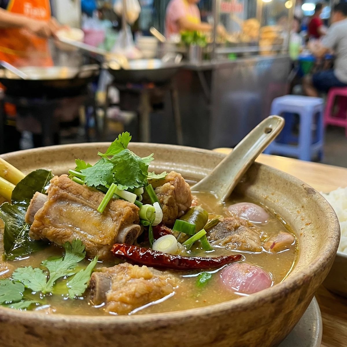 Hot and Sour Pork Rib Soup (Tom Saep)