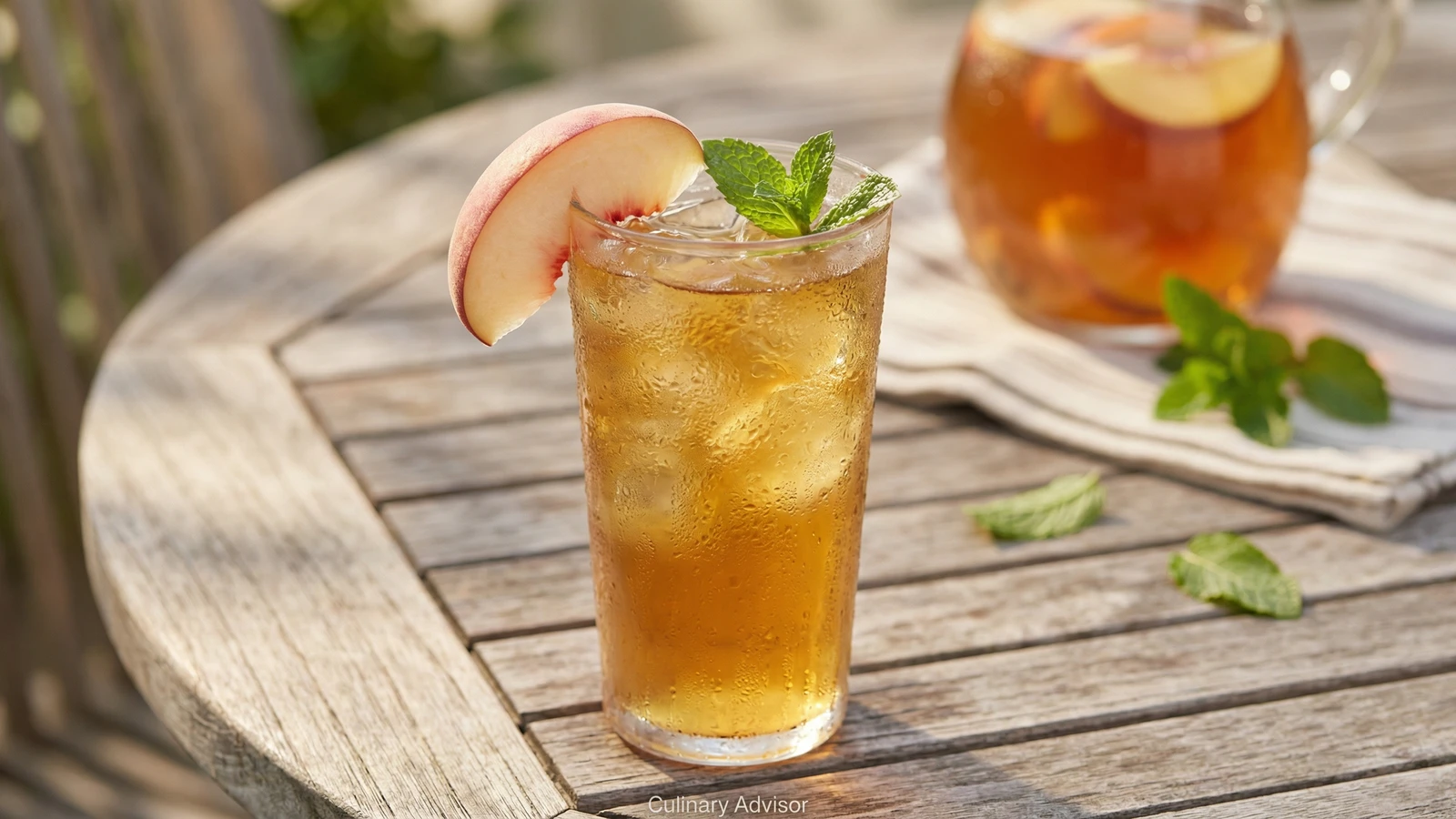 Fresh Peach Iced Tea