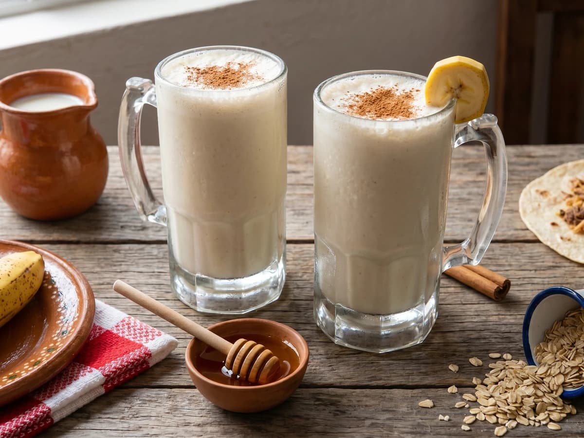 Licuado de Plátano con Avena Sonorense - Chef Lupita