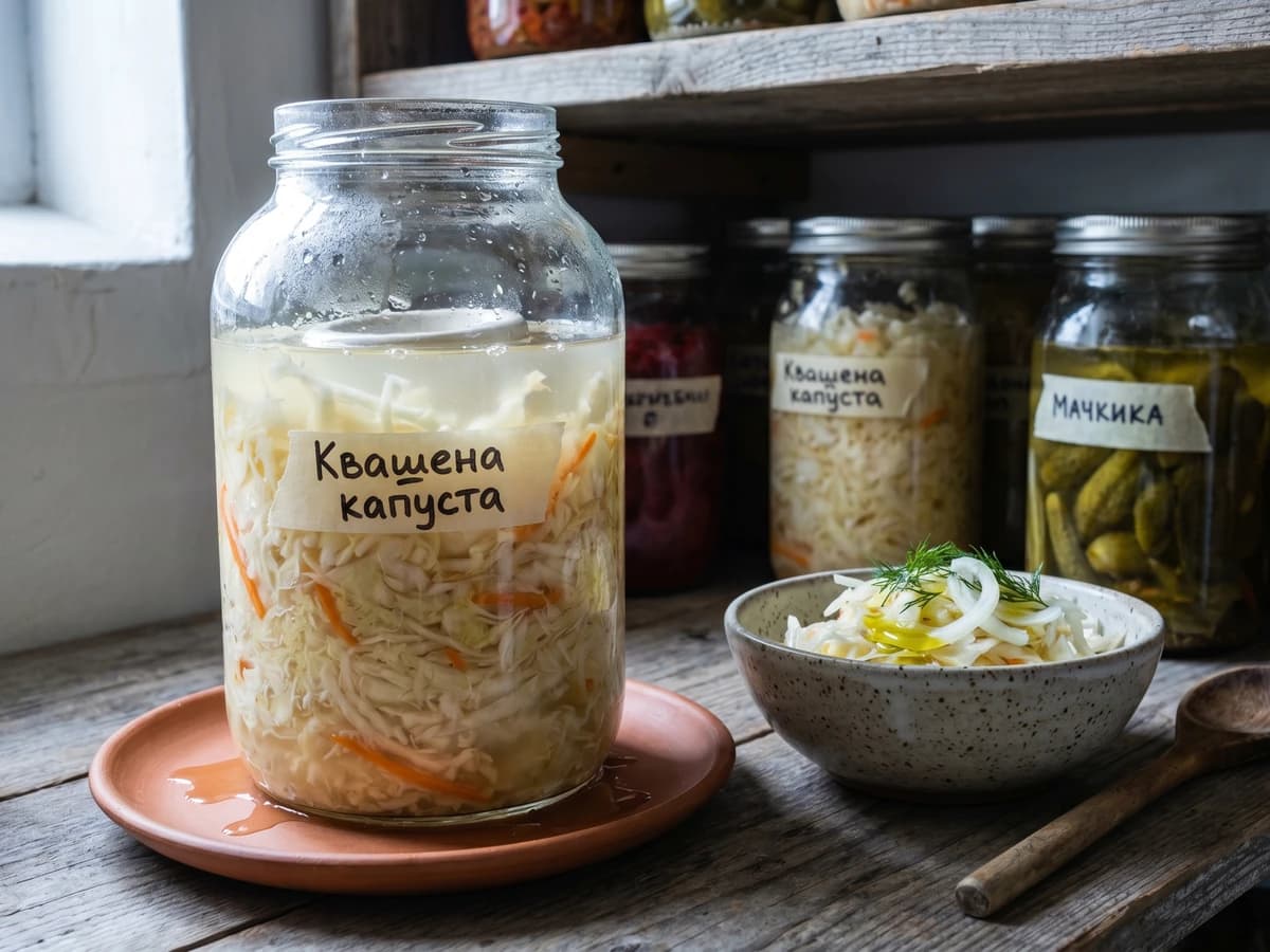 Kvashena Kapusta (квашена капуста, Ukrainian fermented cabbage) - Chef Lesia