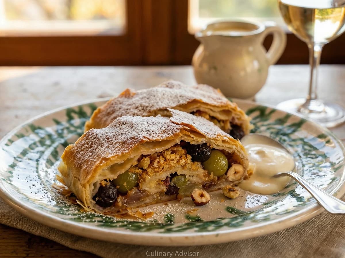 Alt-Wiener Weintraubenstrudel (Old Viennese Grape Strudel) - Chef Elsa