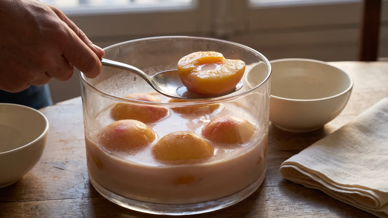 Pêches à la Vanille