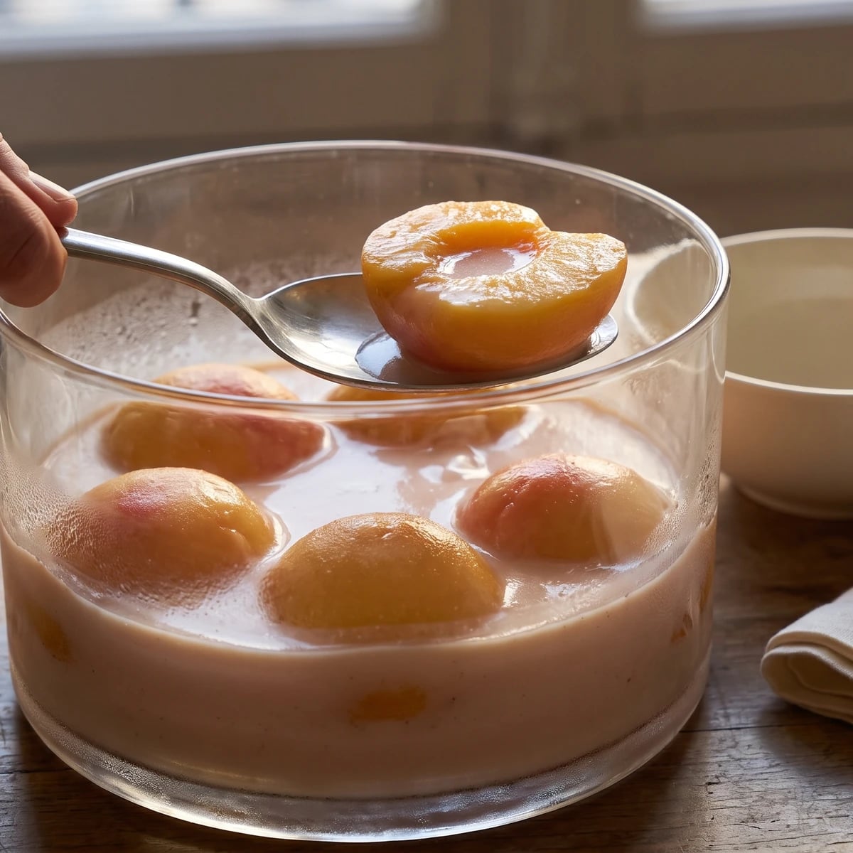 Pêches à la Vanille