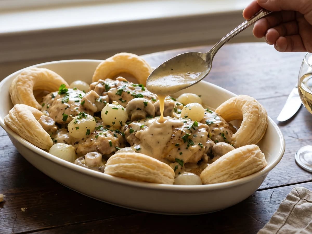 Fricassée de Poulet à l’Ancienne - Chef Juliette