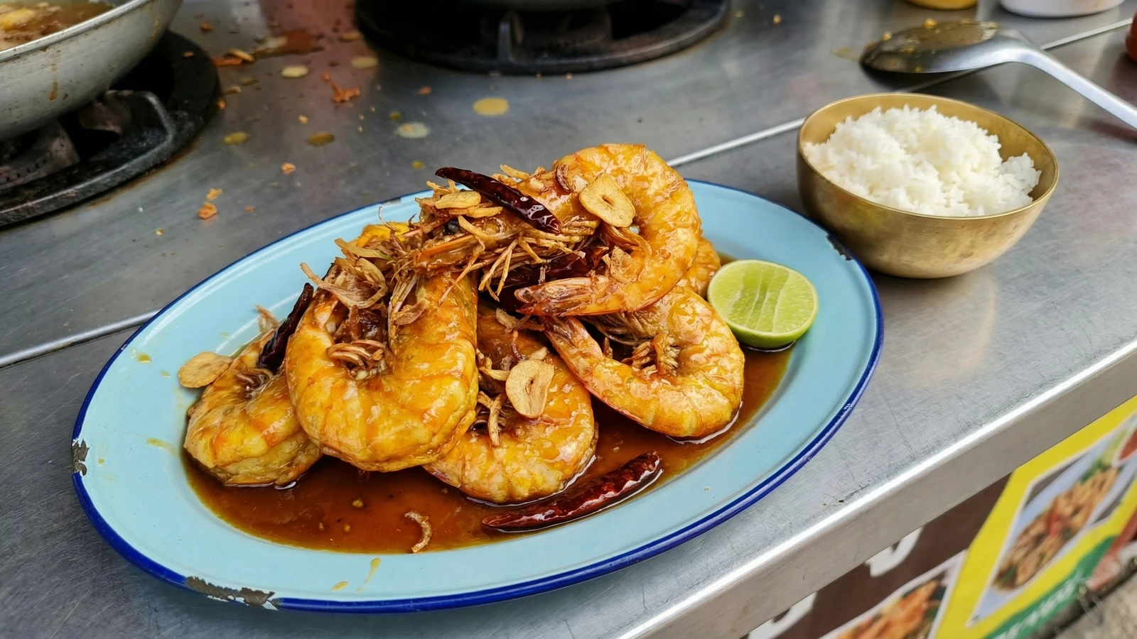 Deep-Fried Prawns with Tamarind (Goong Tod Makham)