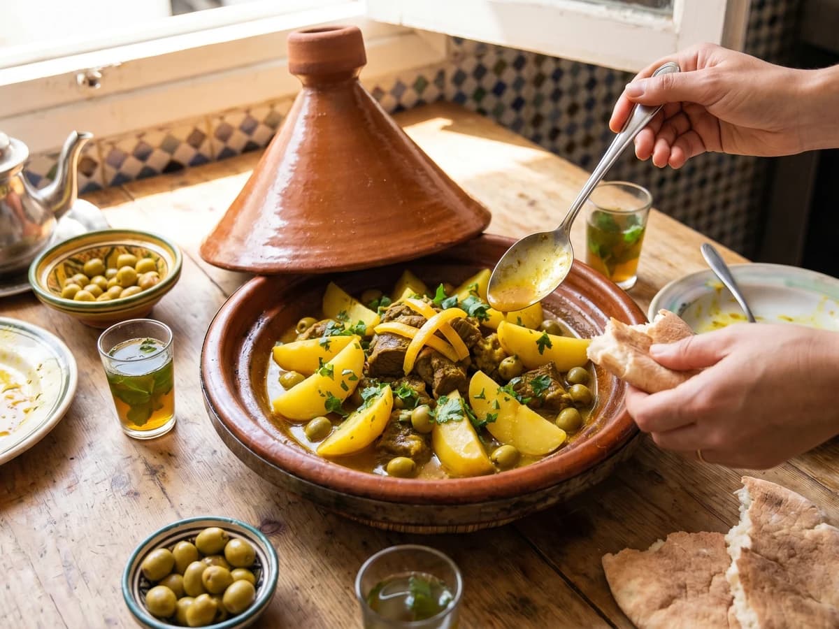 Tagine de Viande aux Pommes de Terre - Chef Zohra