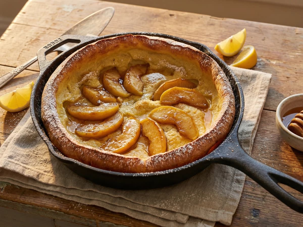 Dutch Baby with Caramelized Orchard Apples - Chef Ally