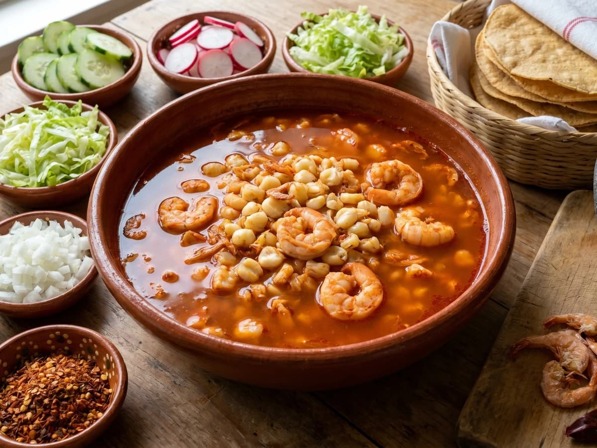 Nayarit Shrimp Pozole (Pozole de Camarón)