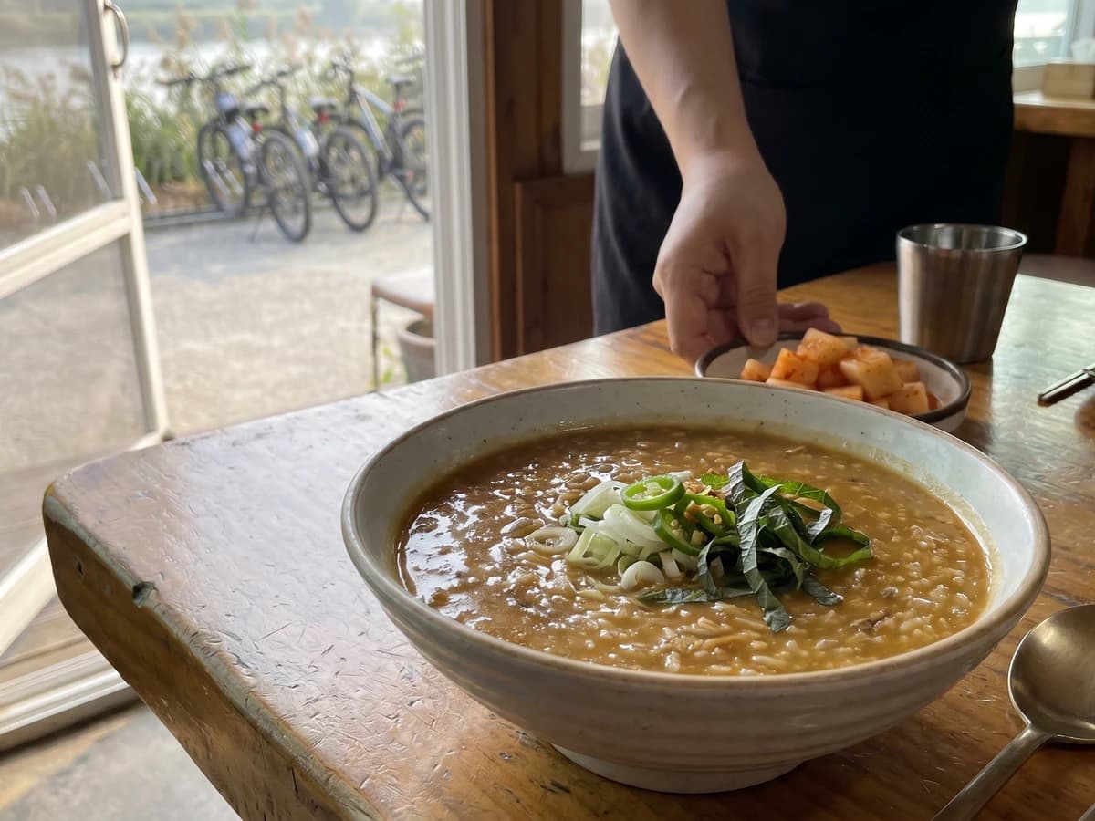 Eo-juk (어죽, Freshwater Fish Porridge)