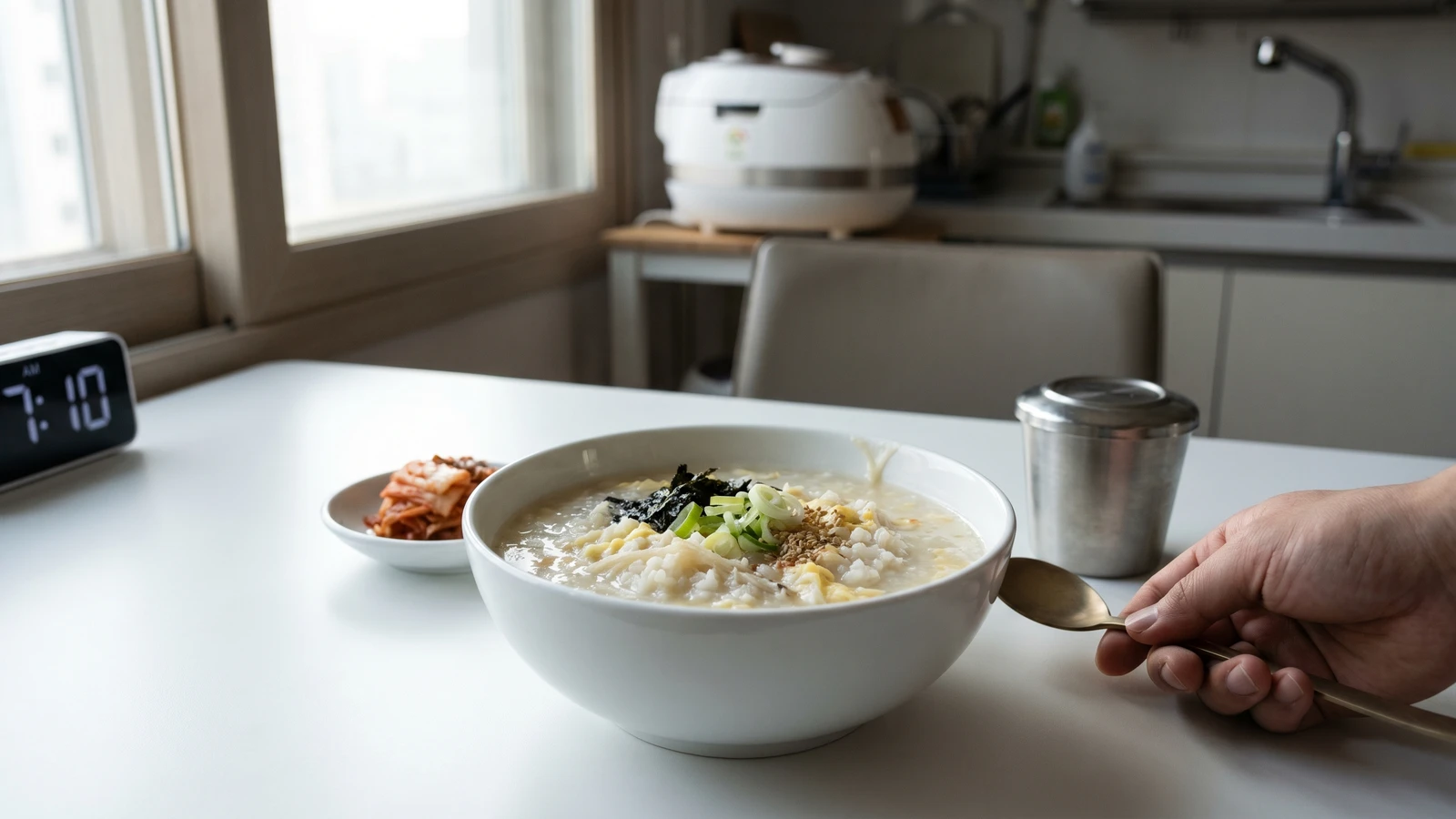 Bukeo-juk (북어죽, Dried Pollock Porridge)