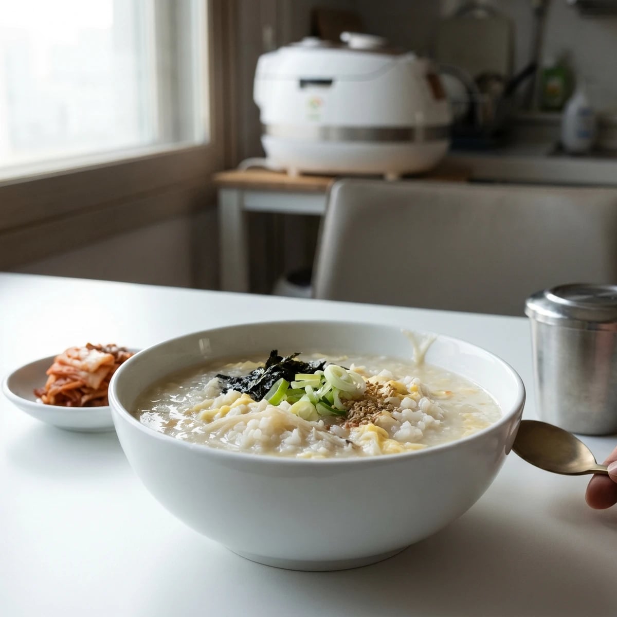 Bukeo-juk (북어죽, Dried Pollock Porridge)