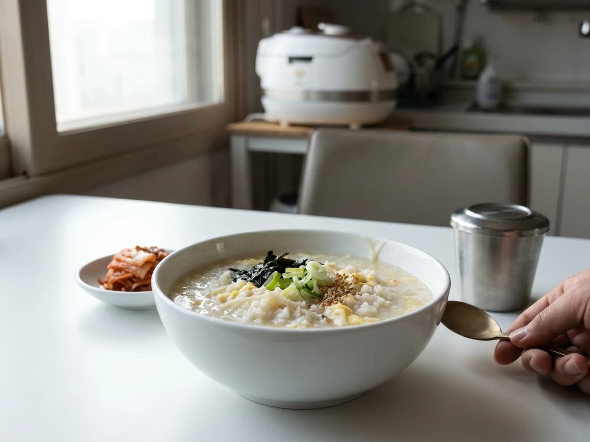 Bukeo-juk (북어죽, Dried Pollock Porridge)