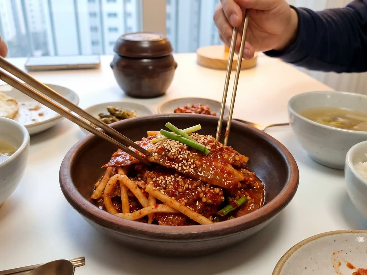 Gajami-sikhae (Fermented Flatfish with Millet) - Chef Jeong-sun