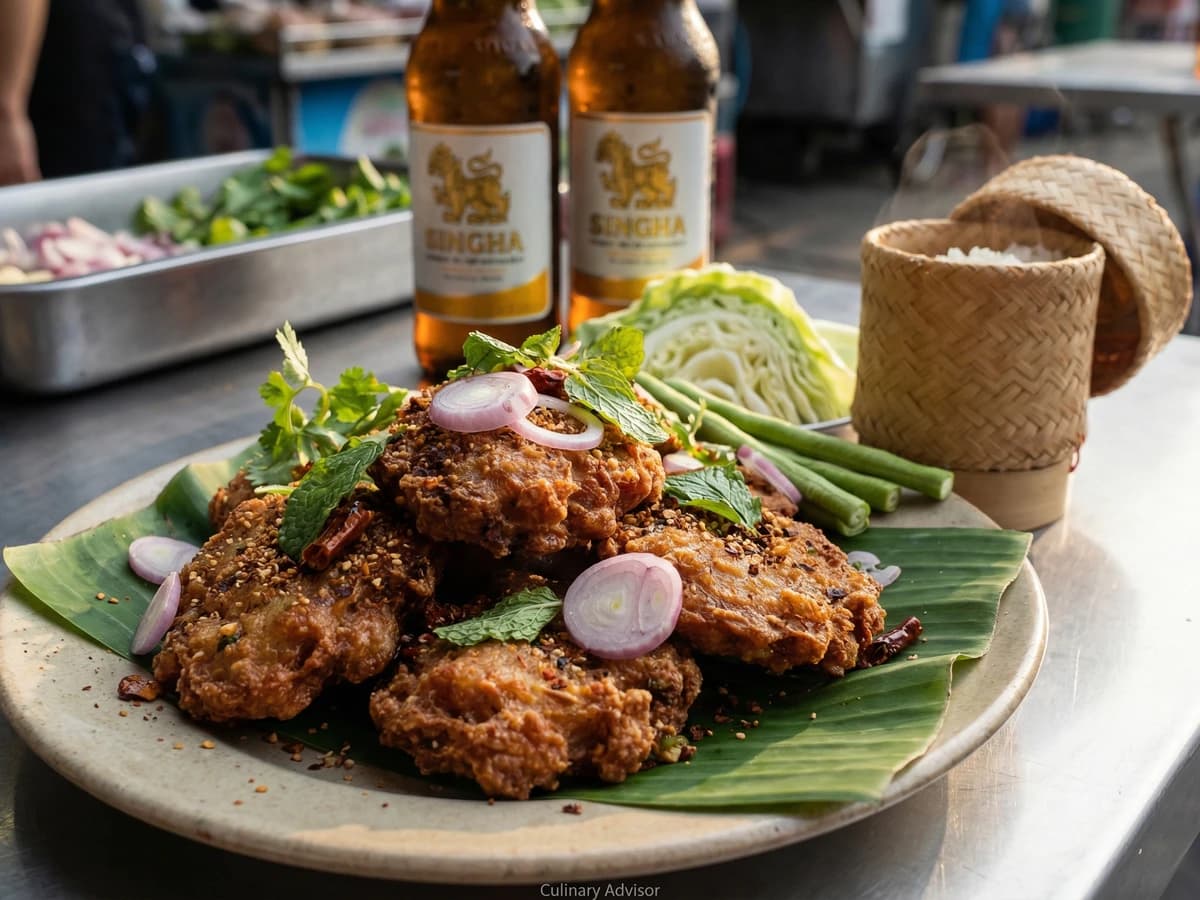 Fried Larb Cakes (Larb Moo Tod)