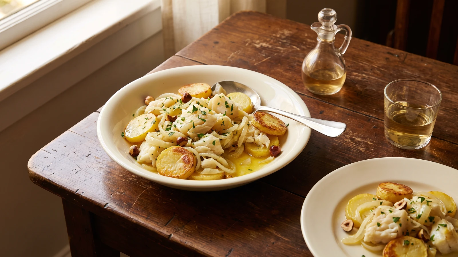 Morue à la Lyonnaise