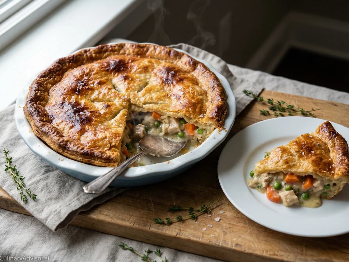 Chicken Pot Pie with Flaky Butter Crust - Chef Dean