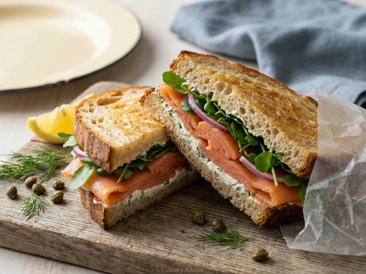 Pacific Northwest Smoked Salmon Sandwich - Chef Dean