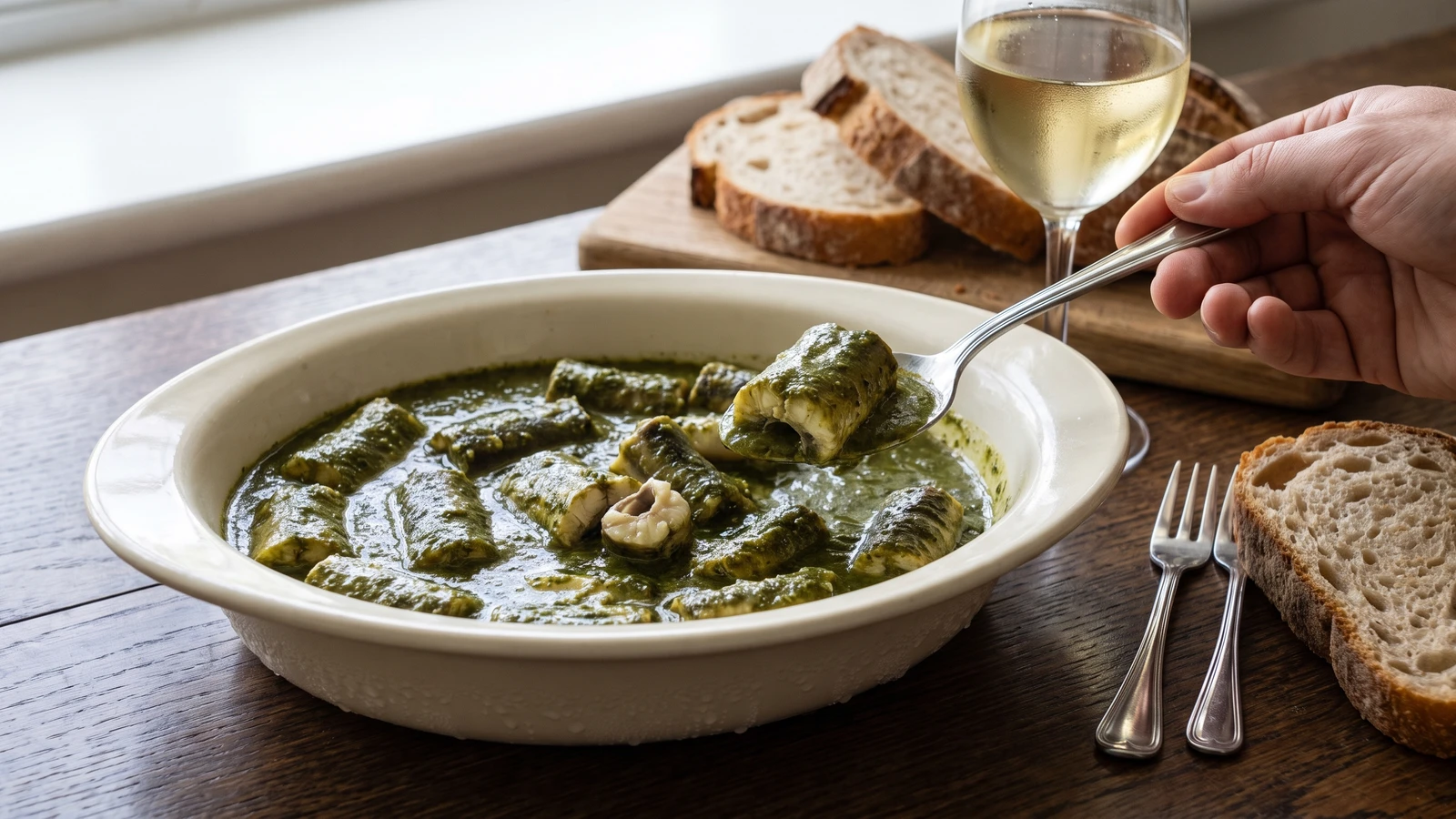 Eel au Vert