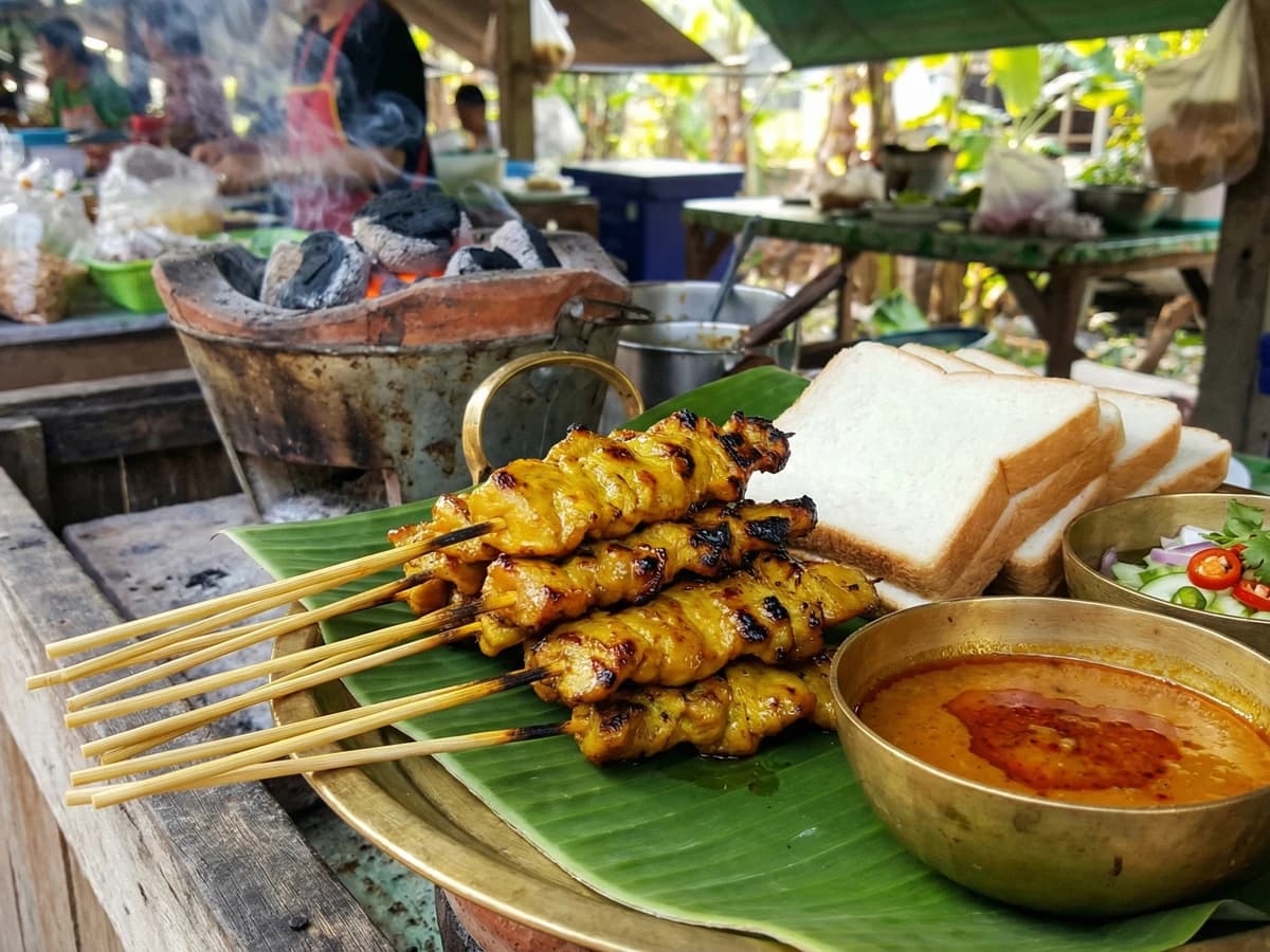 Southern Chicken Satay (Satay Gai) - Chef Fai