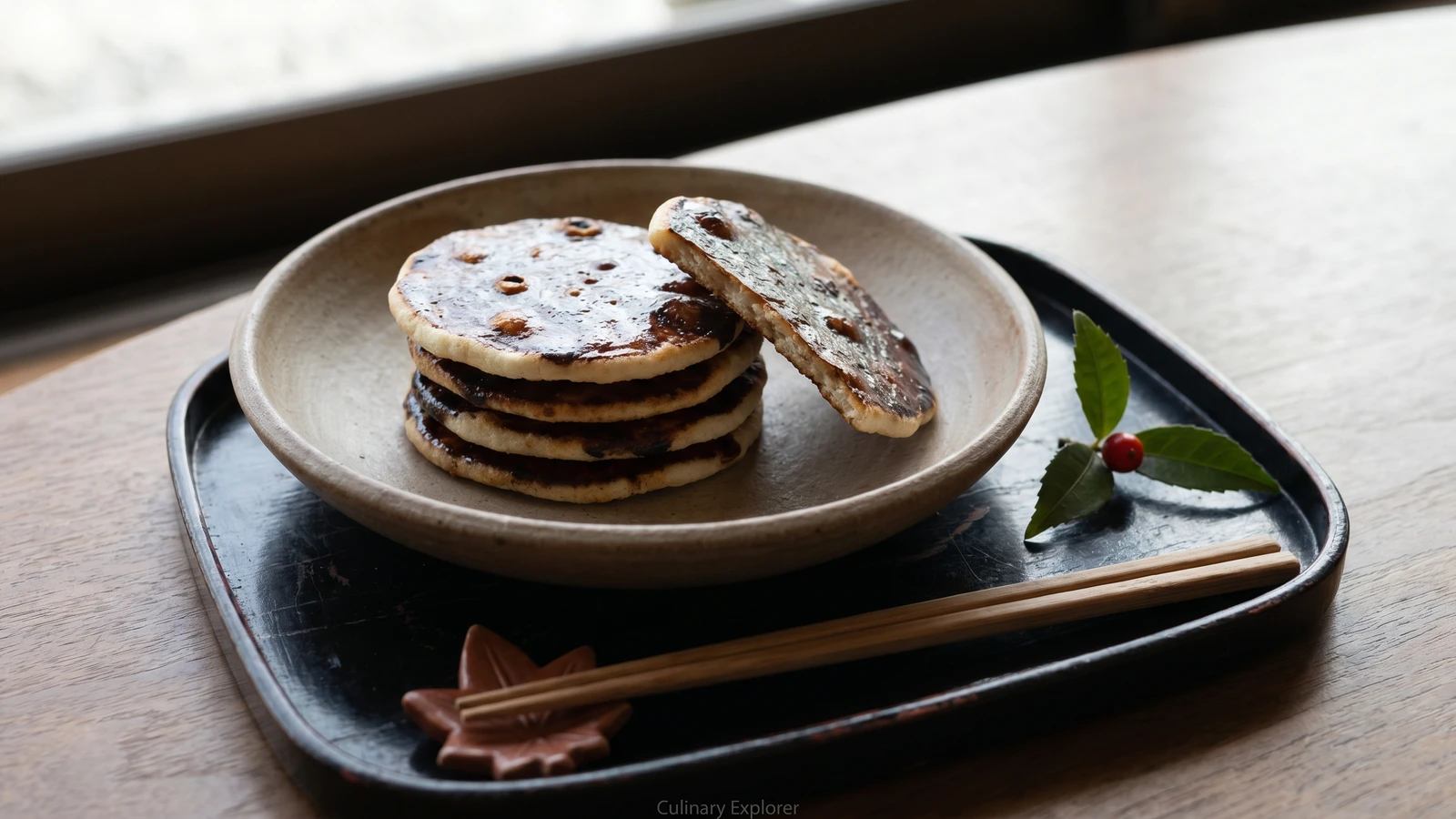 Hard-Baked Rice Crackers (堅焼きせんべい, Katayaki Senbei)