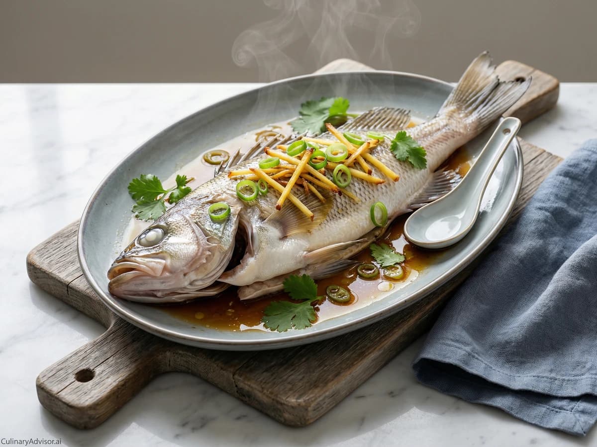 Chinese-Style Steamed Whole Fish - Chef Dean