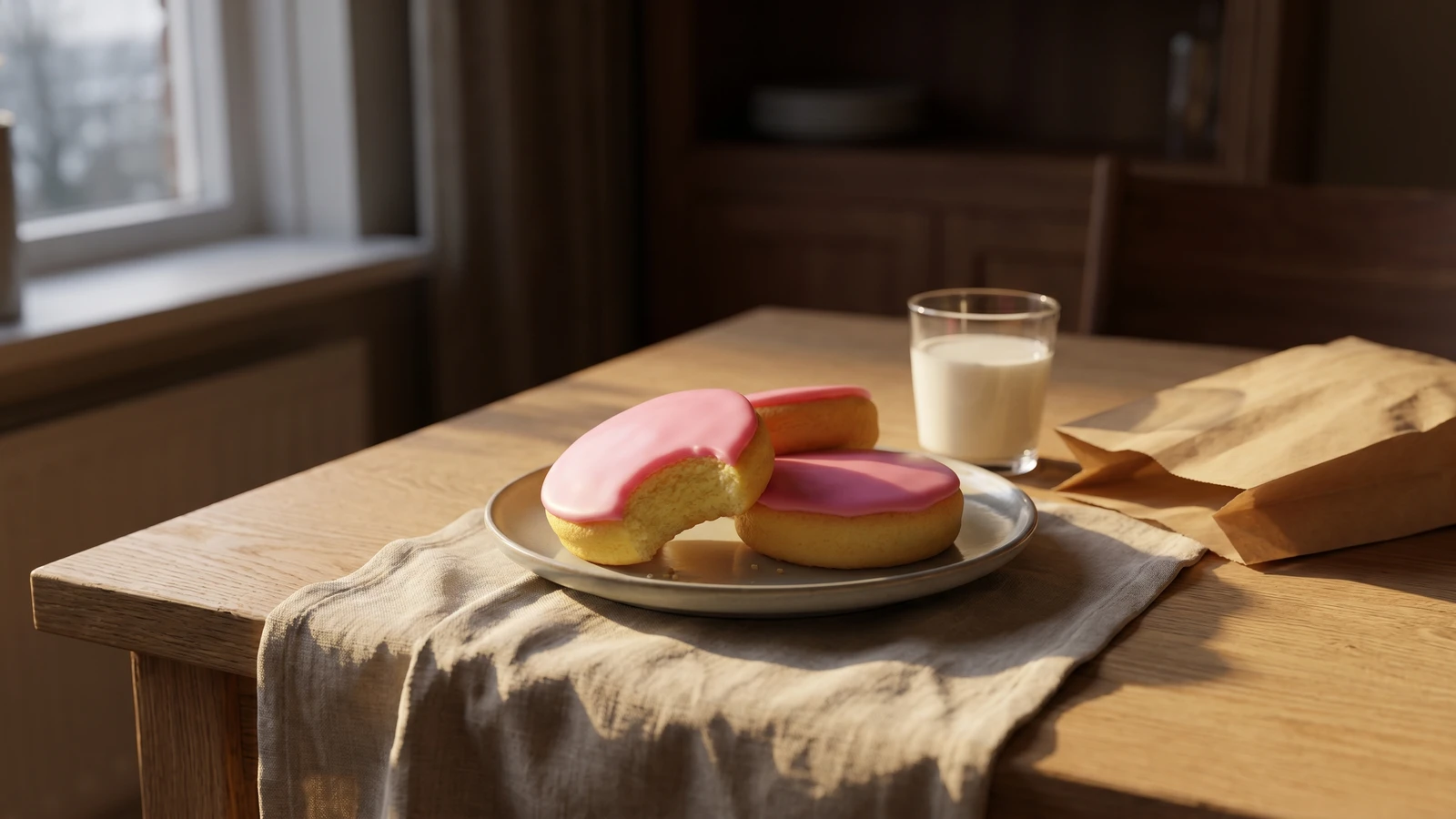 Roze Koeken (Dutch Pink-Iced Cakes)