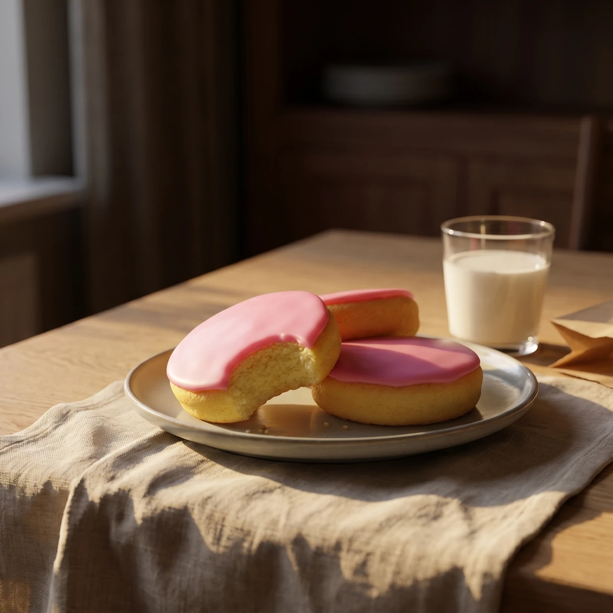 Roze Koeken (Dutch Pink-Iced Cakes)